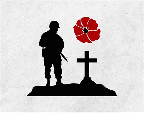Poppy Svg For Remembrance Day Armistice Day Vector Files For Etsy