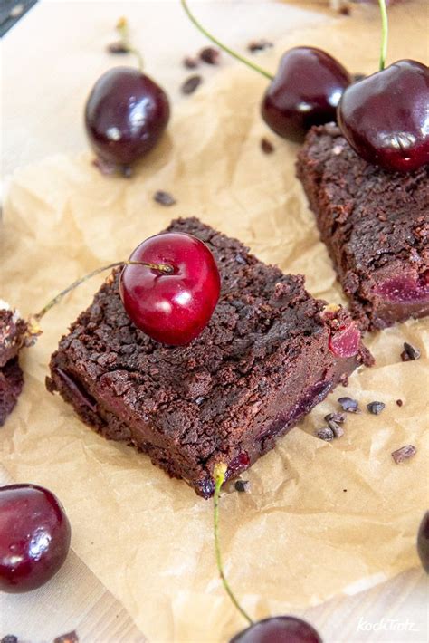 Maybe you would like to learn more about one of these? Schoko-Kirsch-Brownies | auch glutenfrei + vegan | Rezept ...