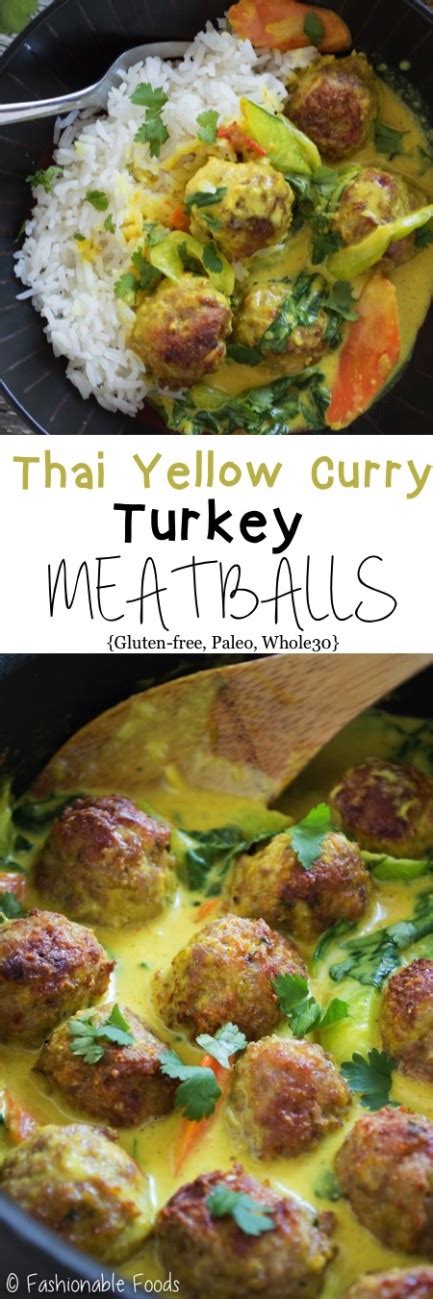 Bake for 20 minutes, or until golden brown on the outside and just cooked through. thai yellow curry turkey meatballs | Recipe | Healthy ...
