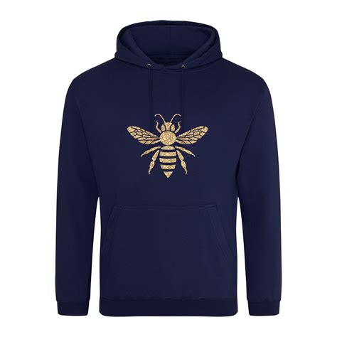 Bee Hoodie Oversized Sweatshirt With Glitter Bee Etsy Uk Hoodies