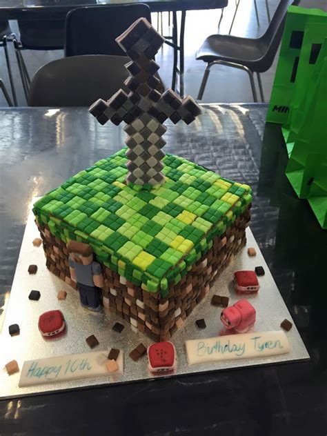 Minecraft Birthday Cake Sweet Saffron Spice