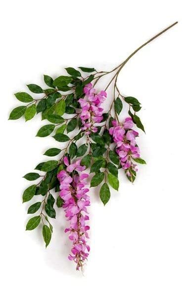 earthflora fabulous faux flowering collection 27 wisteria branch 33 flowers 3 flowers