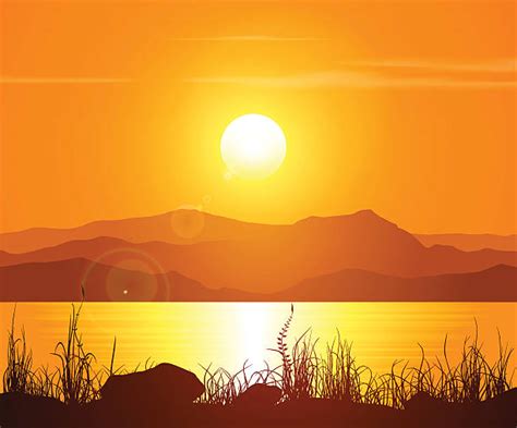 Rising Sun Clip Art Vector Images And Illustrations Istock
