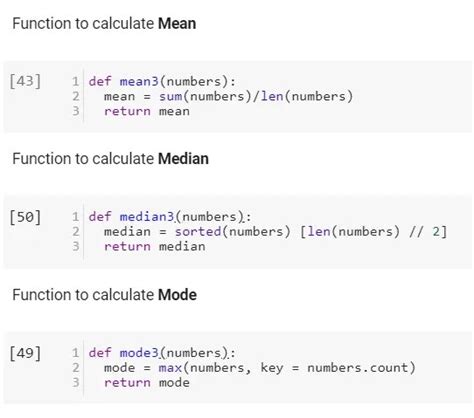 3 Ways To Calculate Mean Median And Mode In Python Evidencen