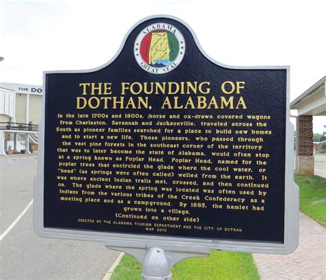 The Founding Of Dothan Alabama Marker Obverse Lance Taylor Flickr