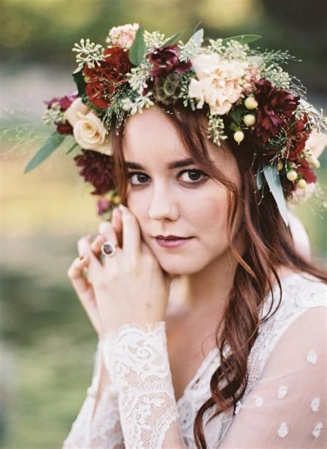 Autumn Flower Crowns The Finishing Touch For A Fall Wedding Flower