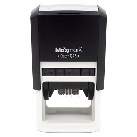 Maxmark Q43 Large Size Date Stamp With Paid Self Inking Stamp 2