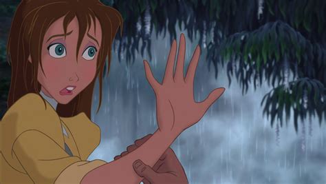 Jane S Revealing Hand To Tarzan Fond D Cran Color Disney Film