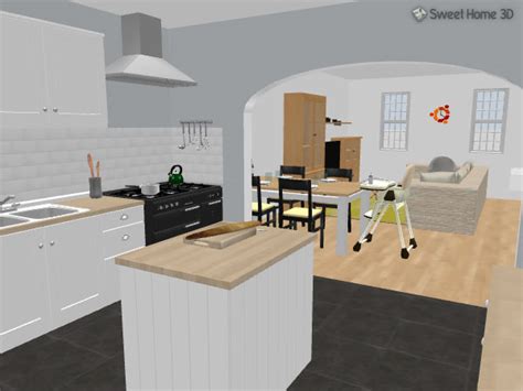 In sweet home 3d, furniture can be imported and arranged to create a virtual environment. Sweet Home 3D : Gallery