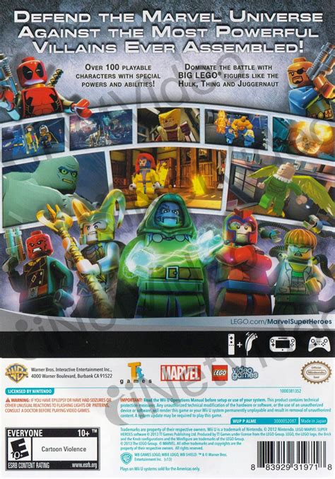 Lego Marvel Super Heroes Nintendo Wii U On Nintendo Wii U Game