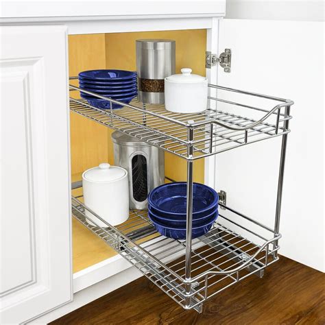 Lynk Professional 2 Tier Sliding Under Cabinet Pull Out Drawer