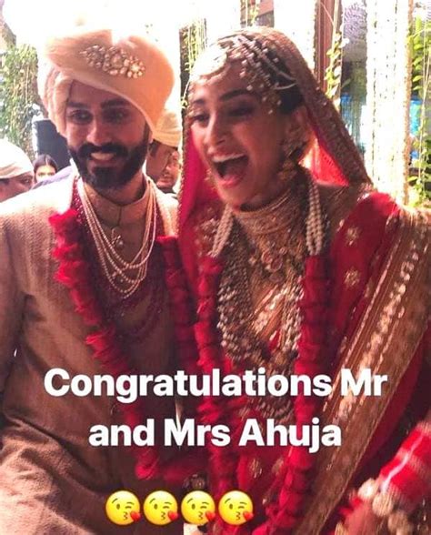 First Pics Out Sonam Kapoor And Anand Ahuja Make A Happy Couple At