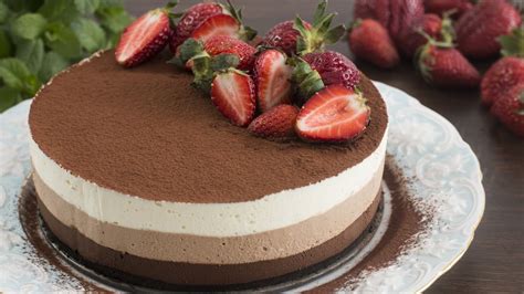 This is because it is so easy to make and it only takes your usual baking ingredients. No-Bake Triple Chocolate Mousse Cake Recipe - Randomly ...