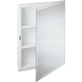 Keep your toiletries hidden and out of the way in a medicine cabinet. 16W x 20"H Recessed Beveled Edge Mirrored Medicine Cabinet ...