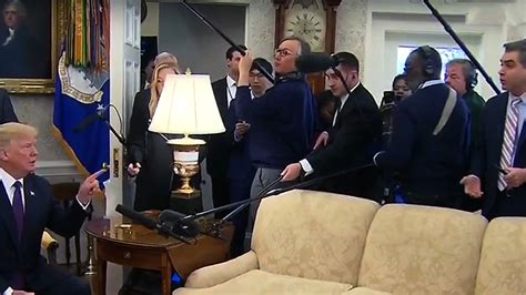 ‘out trump orders cnn star jim acosta to leave oval office after reporter s newest outburst