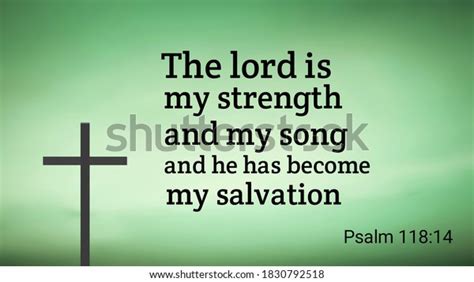 Lord My Strength Song Salvation Bible Stock Illustration 1830792518