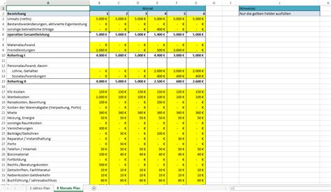 So erstellen sie in excel ein kalkulationsschema. Excel-Vorlage-Rentabilitätsplanung: kostenlose Vorlage ...