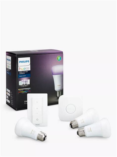 Philips Hue White And Colour Ambiance Wireless Lighting Led Starter Kit