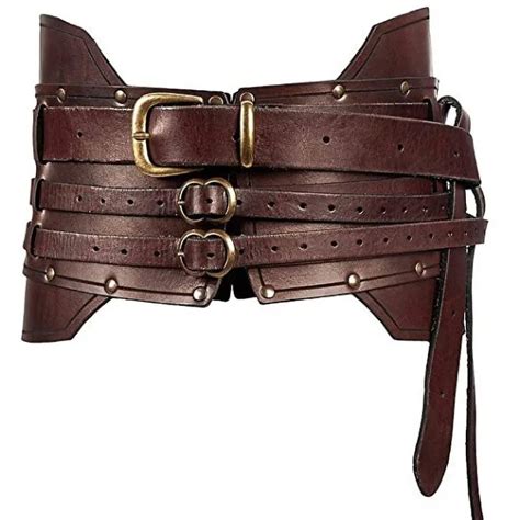 Medieval Steampunk Armor Belt For Larp Cosplay Viking Knight Waistband