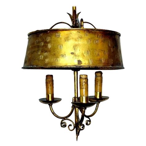 Gilt Metal Light Fixture With Milk Glass For Sale At 1stdibs What Is