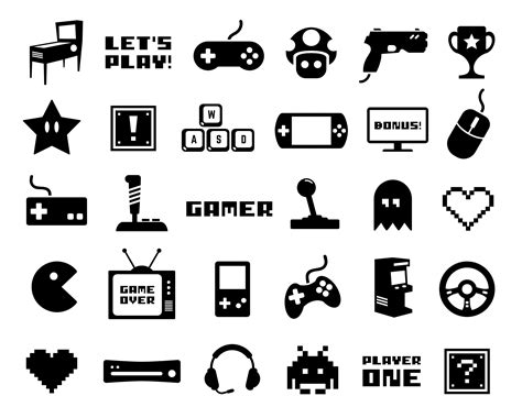 Gaming Clip Art Video Game Vector Art Gamer Silhouette Images Etsy