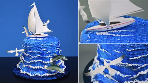 Ocean Themed Fondant Scenery Cake Yeners Way
