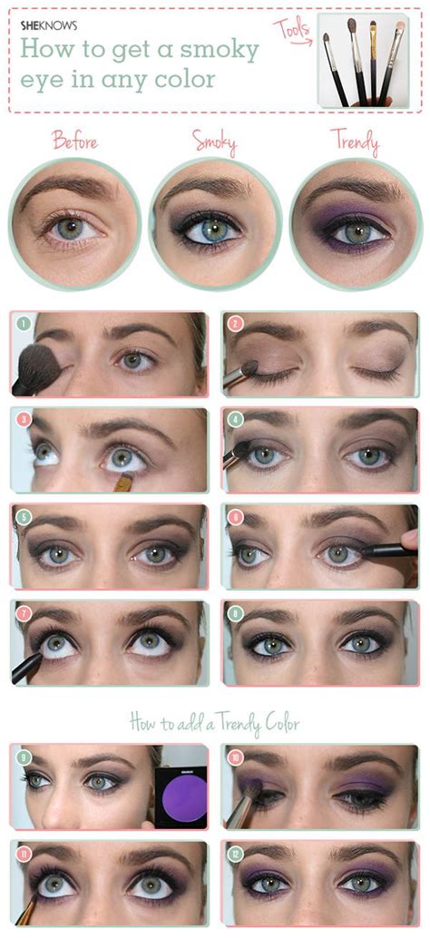 Tutorial How To Get A Smoky Eye In Any Color Just Do Iy Timeless