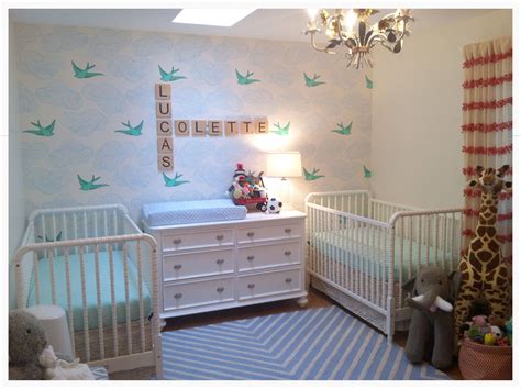 Twin Nursery For Boy And Girl Nursery Twins Baby Nursery Rugs Nursery