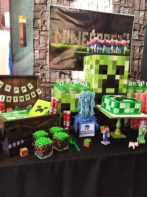 Free minecraft party templates, food ideas, diy decorations, birthday invitations, games, labels, and more! Pin on Party Themes/ Decorations