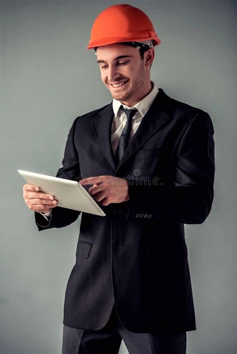 Handsome Young Architect Stock Photo Image Of Engineer 100215570