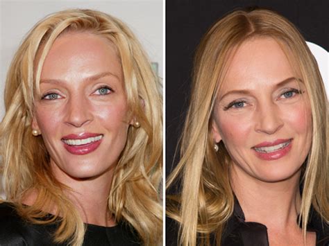 why does uma thurman look so different newbeauty