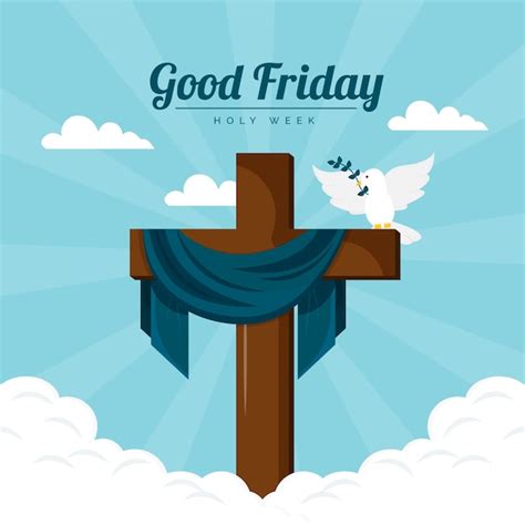 Flat Design Holy Week Concept Free Vector