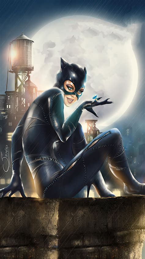 1080x1920 Catwoman Gotham City 4k Iphone 76s6 Plus Pixel Xl One