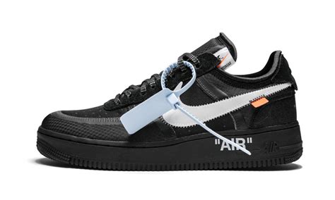 Nike Leather The 10 Air Force 1 Low Off White Black Shoes Size 4