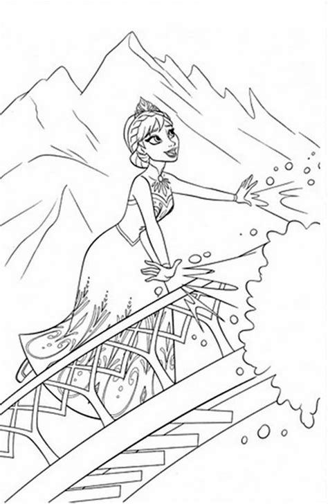Elsa Castle Coloring Page At GetColorings Free Printable