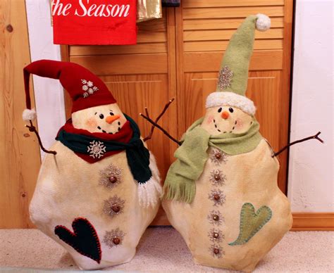 Snowman Needlefelted And Recycled Wool Sweaters 42 Tall Recycled