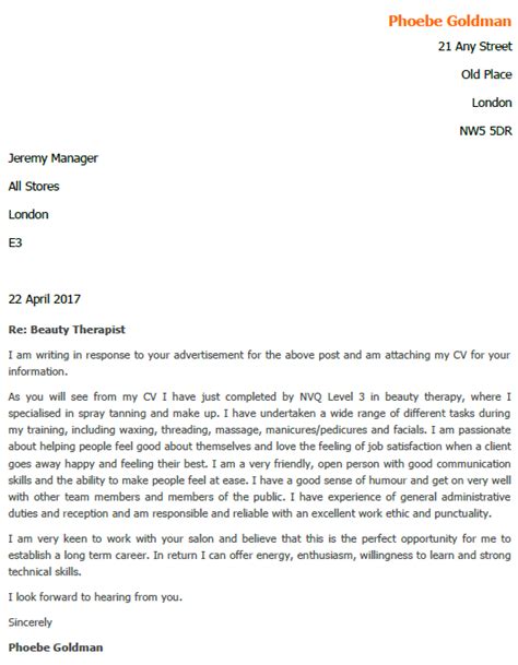 Apply to jobs in shalet beauty parlour. Job Application Letter for Beauty Therapist - letterCV.com
