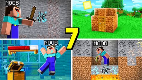 7 Choses Que Les Noobs Font Dans Minecraft Minecraft Videos
