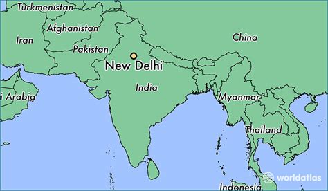 Where Is New Delhi India New Delhi Nct Map