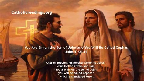 You Are Simon The Son Of John And You Will Be Called Cephas John 135