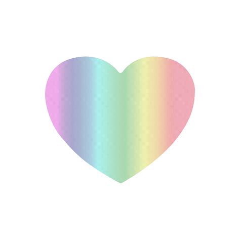 Pastel Rainbow Heart Shaped Mousepad Id D2694589