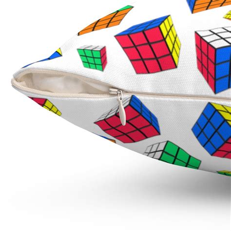 Cubes All Over Rubiks Cube Pillow 2 Sided Print Etsy