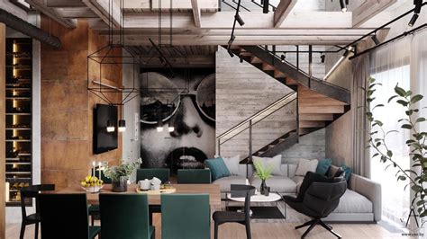 Inviting Industrial Style House From Minsk Loftspiration