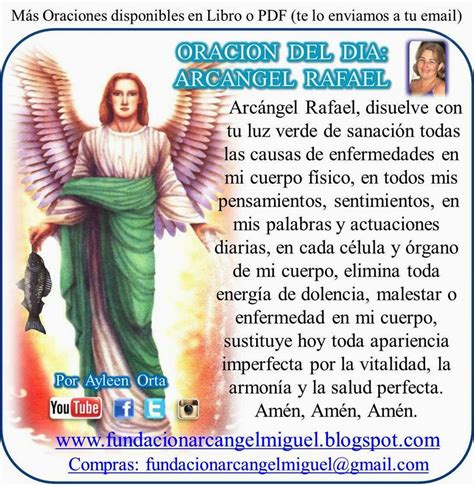 Resultado De Imagen Para Oracion A L Arcangel San Rafael Oracion De