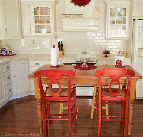 Turn Your Kitchen Table Into A Farmhouse Island Exquisitely Unremarkable