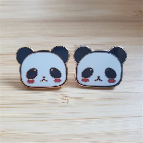 Panda Enamel Pin Panda Pin Kawaii Panda Kawaii Panda Etsy