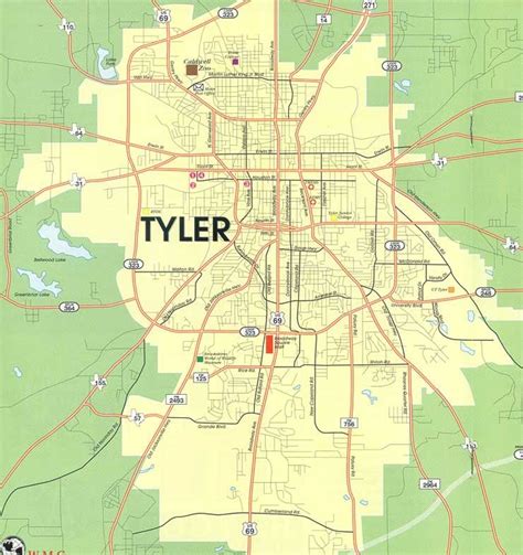 Tyler Texas Zip Code Map United States Map