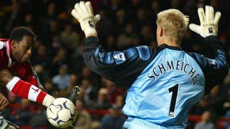 Strong in the air, great reflexes and brilli. Peter Schmeichel voted greatest goalkeeper in the Premier League - this could be why - BBC Sport