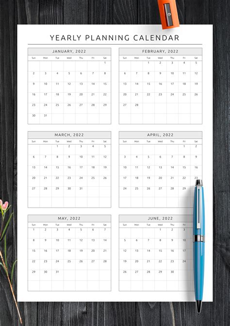 Printable Calendar Yearly
