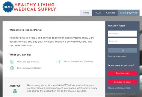 Welcome To Autopay And Our Patient Portal — Healthy Living Medical Supply